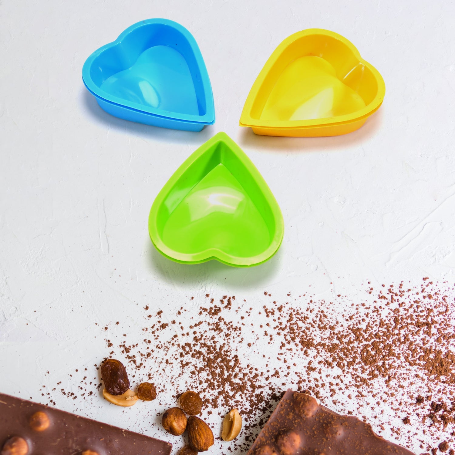 2723 Heart-shaped Mold Silicone Mold Cake Mold Cake Tools Baking Tools Bakeware Cake Tool (pack of 6) DeoDap 2723 Heart-shaped Mold Silicone Mold Cake Mold Cake Tools Baking Tools Bakeware Cake Tool (pack of 6) DeoDap